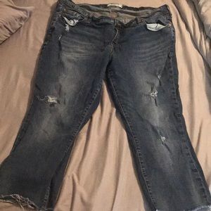 TORRID Size 20 Distressed Skinny Capris